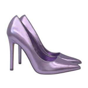 OLIVIA FERGUSON / Kiara / Metallic Lavender / Stiletto High Heels / Pointed Toe